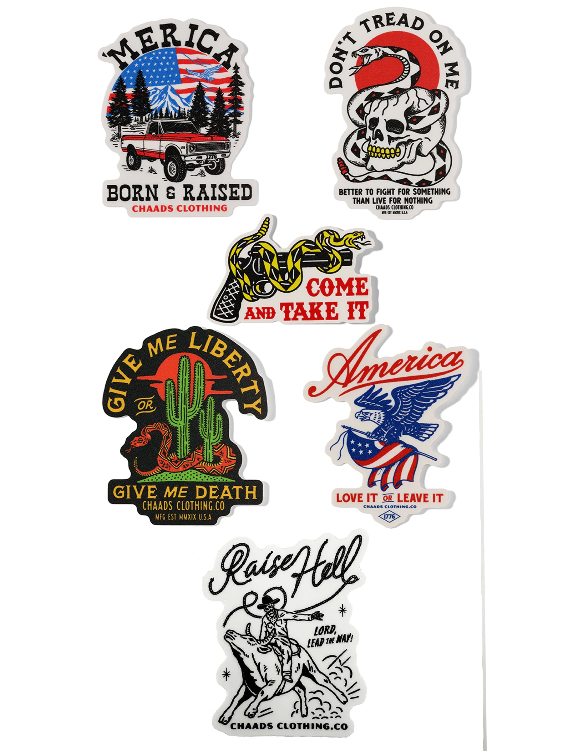 Chaads Sticker 6 Pack