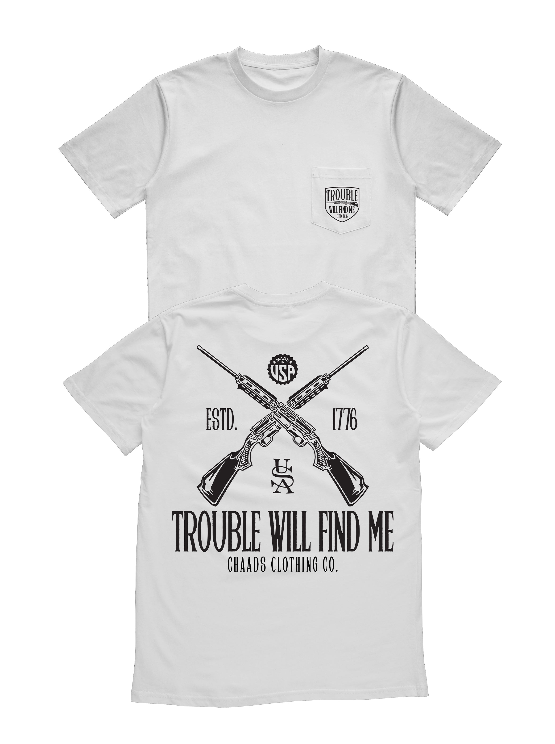 Trouble Will Find Me Pocket Tee
